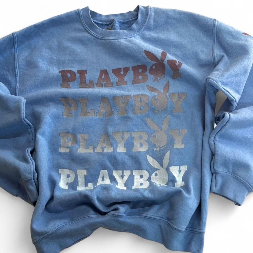 Playboy Men's Blue Sweater